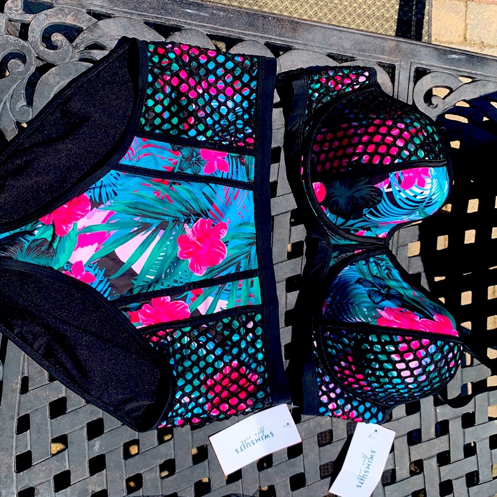 2 piece high waisted bikini